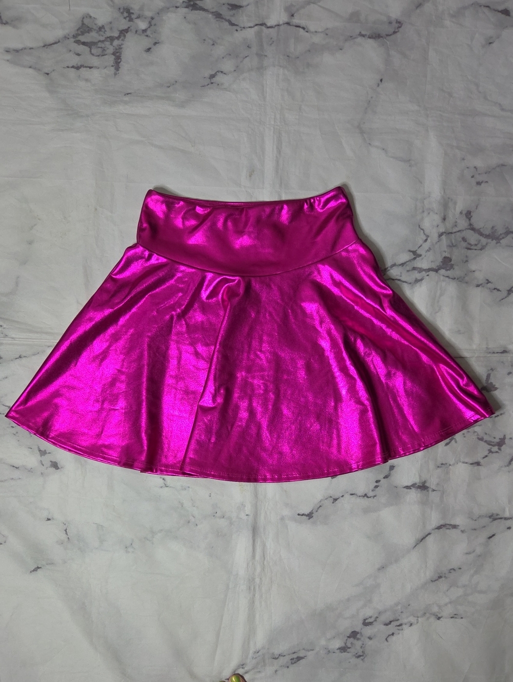 Jodifl Shiny Metallic Pink Skirt